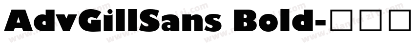 AdvGillSans Bold字体转换